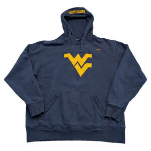 Y2k Nike Swoosh West Virginia University Hooded Sweatshirt